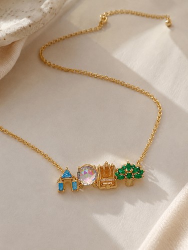 Four parks icons necklace - four,